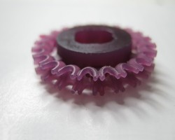 CNC machined wax model of this ring.